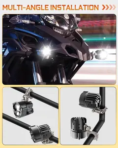 80w 3inch High Low Spot Beam Auxiliary Lamp Mini Spotlight Fog Work Lights Offroad Motorcycle Car Led Driving Light