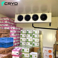 Systèmes CRYO : Chambre froide commerciale avec congélateur et refroidisseur, moteur/pompe télécommandés, à économie d'énergie