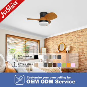 Ventilador de techo con luces LED, 1 unidad, fabricante, decorativo, con cuchillas de color de transferencia de agua - Product Image 4