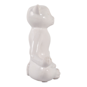 Statuetta di Gatto Yoga in Ceramica, Scultura per Meditazione, Decorazione per Casa e Ufficio - Product Image 3