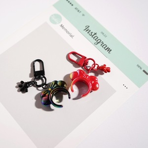 Llaveros con Forma de Corazón Facetado, Adornos Kawaii para Bolsos de Pareja, Lindas Decoraciones para Auriculares <span class=keywords><strong>AirPods</strong></span> - Product Image 2