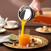 Carafe à eau froide en verre borosilicate de haute qualité, design moderne et minimaliste, modèle Chine 024, disponible en plusieurs tailles pour jus de fruits