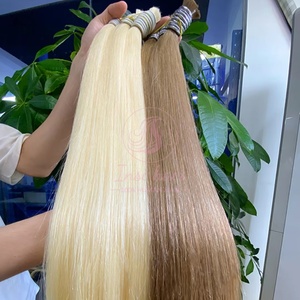 Produit capillaire haut de gamme 22 24 26 28 pouces en vrac de cheveux humains extensions de cheveux en vrac vietnamiens <span class=keywords><strong>prix</strong></span> de gros de couleur claire - Product Image 2