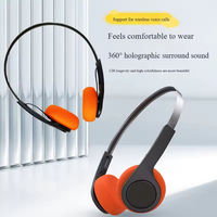 Headphone Nirkabel Retro Dinamis Plastik On-Ear Tipe-C HiFi dengan Peredam Kebisingan Aktif (ANC) EQ3 Sound, Daya Tahan Baterai 10-15 Jam