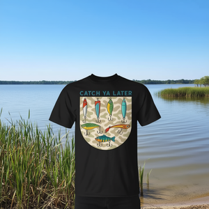 Camiseta con estampado de señuelos de pesca Catch Ya Later, diseño Southern Boy - Product Image 3