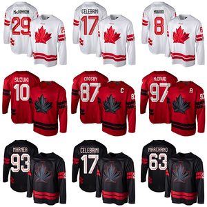 Jersey de Hockey sobre Hielo para Invierno 2026, Canadá # 87 Sidney Crosby # 97 Connor McDavid Macklin Celebrini Suzuki, Completamente Cosidos, Listos para Enviar - Product Image 1