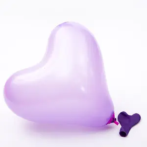 Ballon en latex en forme de coeur de couleur fuchsia de 12 pouces pour mariage