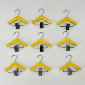 Lavinia White Yellow Wooden Pet Dog Cat <strong>Hanger</strong> <strong>Mini</strong> Clothing <strong>Hanger</strong> With Clip - Product Image 4