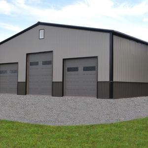 Garage préfabriqué Structure en acier Construction préfabriquée Atelier de construction <span class=keywords><strong>Hangar</strong></span> Structure en acier Entrepôt - Product Image 3