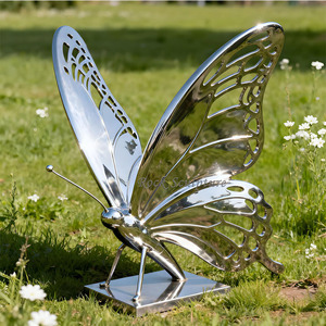 ของตกแต่งสวนแบบกำหนดเอง, งานฝีมือโลหะ, ประติมากรรมกระจกสแตนเลส - Product Image 2
