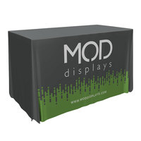 Nappe de table en polyester épais, impression par sublimation CMYK, design personnalisé pour stand d'événement extérieur