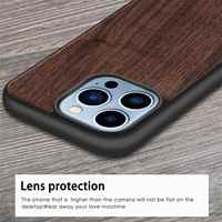 Coque de téléphone en bois vierge personnalisable, gravable, écologique, antichoc et promotionnelle pour iPhone 17 16 15 14 13 12 11 Pro Max X XS