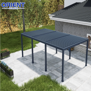 Pergola et gazebo en aluminium, toit métallique pour patio, 3x3, <span class=keywords><strong>6x3</strong></span>, imperméable, gazebo sur mesure, gazebo de jardin en aluminium avec toit en verre à lamelles - Product Image 3