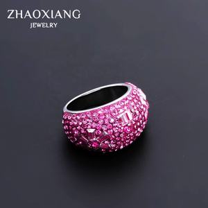 แหวนหมั้นสำหรับผู้หญิง แหวนนิ้วประดับเพชรเซอร์โคเนีย สแตนเลสสตีล เครื่องประดับแฟชั่น แหวนแต่งงาน - Product Image 5