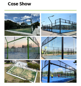 สนามแพเดิลหลังคาคงที่จากโรงงานจีน |   สนามแพเดิลเทนนิสแบบพรีเมียมสำหรับกีฬากลางแจ้ง - Product Image 6