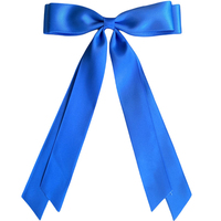 Nouvel Arrivage – Magnifiques Pinces à Cheveux Nœud Papillon en Satin Double avec Diamants, Grandes et Longues