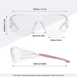 Lunettes de sécurité anti-bué<span class=keywords><strong>e</strong></span> enveloppantes ANSI <span class=keywords><strong>Z87</strong></span> en polycarbonate (PC) avec lentille non traité<span class=keywords><strong>e</strong></span> pour le cyclisme - Product Image 4