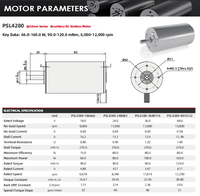 Motor BLDC sin núcleo PrimoPal Dental sin ranuras, sin escobillas, de bajo ruido, alta velocidad 12000 rpm, 160 W, con engranajes, mini, para mano robótica