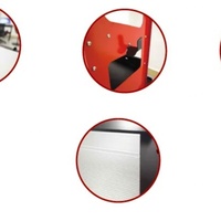 Carrito de Herramientas Multiusos LAUNCH TWT-100 con Diseño de 5 Niveles y Ruedas para Taller de Reparación de Automóviles