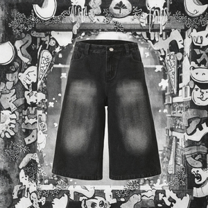 Jeans unisexe neufs d'été, coupe droite ample et large, style streetwear, denim décontracté, rétro américain, avec poches, pour homme, style hip-hop, léger - Product Image 3