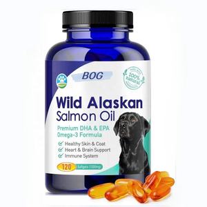 Label pribadi minyak ikan Salmon minyak lunak Omega 3 minyak ikan untuk hewan peliharaan dan anjing - Product Image 1