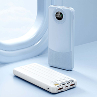 Batterie externe à charge rapide PD22.5W 30000mAh/20000mAh/10000mAh, chargeur portable avec écran numérique, prix d'usine