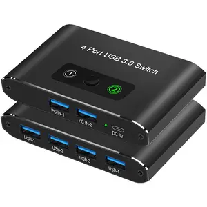 USB3.0 오디오 비디오 변환기 스위치 컴퓨터 모니터링 USB 4 in 1 out 키보드 마우스 USB 공유 4K 노트북 PC 스위치 HDM1