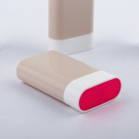 Récipient de bâton de déodorant de forme ronde ovale unique BalmTube emballage 10g 15g 20g clair noir rose