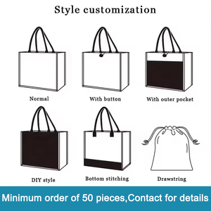 Sacs fourre-tout en <span class=keywords><strong>jute</strong></span> personnalisés avec broderie de lettres, écologiques, grande capacité, pour femmes, épaule, monogramme, publicité, cadeaux de shopping - Product Image 6