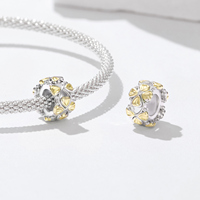 Charme en alliage en forme de cœur avec plaqué or 18 carats, design romantique, bijoux unisexes, cadeau