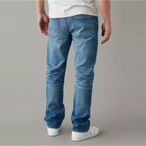 Pantalon bleu délavé respirant personnalisé de haute qualité pour hommes coupe normale <span class=keywords><strong>jean</strong></span> grande taille pour hommes - Product Image 6