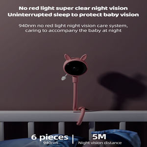Bé Màn hình chơi âm thanh chuyển động âm thanh phát hiện nhiệt độ 2MP ứng dụng từ xa hình ảnh ghi âm giám sát hồng ngoại tầm nhìn ban đêm - Product Image 3
