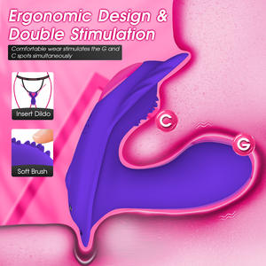 Dildo Usable con Ropa Interior y Control Remoto por <span class=keywords><strong>APP</strong></span> Love, Vibrador Vaginal para Punto G y Estimulación del Clítoris, Juguete Sexual para Mujeres, Parejas y Unisex - Product Image 4