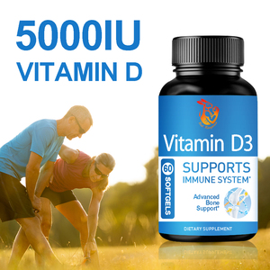 OEM ODM Vitamin D3 Softgels 5000 IU with Vitamin D3 Supports Bone and Immune Health Dietary Supplements Softgels - Product Image 6