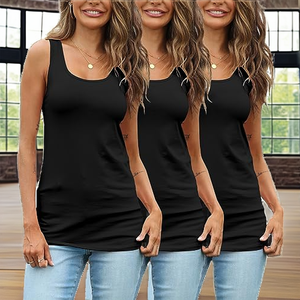 Latest Design Sleeveless Soft Skin Friendly Side Pleats Skinny Slim Fit Yoga Daily Outdoor Antibacterial Breathable Tops - Product Image 2
