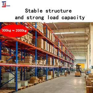 빔 타입 헤비 듀티 선반 창고 재료 랙, 보관 철 랙, 팔레트 랙, 두꺼운 대형 고층 선반 - Product Image 3