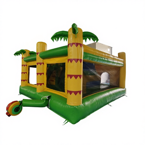 Grand château de rebond combiné de toboggan de trampoline gonflable extérieur commercial et maison de rebond avec équipement de saut pour enfants de ventilateur - Product Image 3