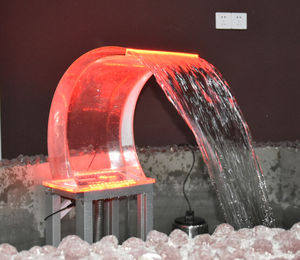 Transparante Acryl Infinity Edge Waterval Voor Zwembad Spa <span class=keywords><strong>Design</strong></span> Rechthoek Geleid Voor Tuin Achtertuin Vijvers Zwembad Gebruik - Product Image 3