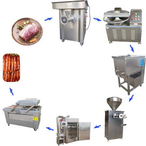 Sausage Vacuum Meat Mixer Chicken Sausage Production Line Fish Smoking Device - Product Image 1