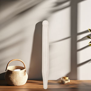 Barra di agopuntura in giada bianca personalizzata strumenti di massaggio Gua Sha per rilassare il collo e il viso per alleviare il dolore con la penna per l'agopuntura - Product Image 2