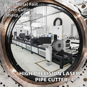 Machine de découpe <span class=keywords><strong>laser</strong></span> industrielle CNC 3000W à alimentation automatique pour tubes métalliques, découpeuse <span class=keywords><strong>laser</strong></span> à fibre avec graphique IA et rail de guidage HIWIN PLT - Product Image 1