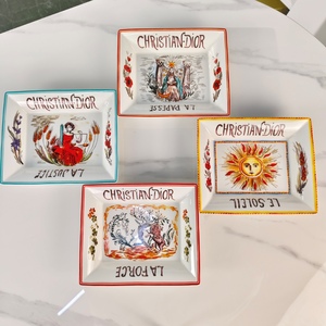 European Style Ceramic Creative Personalized Storage Tray Ashtray for Restaurant Home Office Conference Hall and Cigar Use - Product Image 2