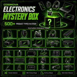 Caja Misteriosa de Electrónica COSMOVA al por Mayor, Amazon, TK, <span class=keywords><strong>Ebay</strong></span>, Electrónica de Consumo Aleatoria de Alta Calidad, <span class=keywords><strong>Reloj</strong></span> <span class=keywords><strong>Inteligente</strong></span> para <span class=keywords><strong>Hombre</strong></span>, Auriculares - Product Image 2