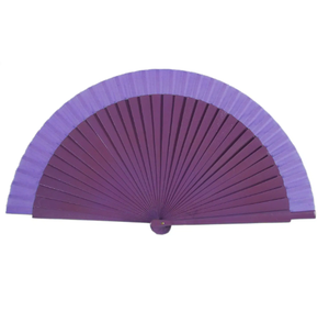 Abanico Plegable de Bambú con Diseño Artesanal Español, Color Azul Sólido, Personalizado para Regalo Empresarial - Product Image 4