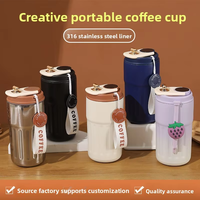 Gobelet de voyage en acier inoxydable à double paroi isolé sous vide avec affichage de la température LED 500 ml 304 sans BPA pour le bureau et le café