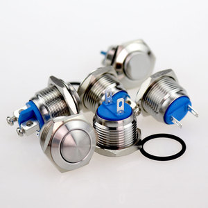 Interrupteur à bouton-poussoir à réinitialisation automatique en métal IP65 avec tête ronde <span class=keywords><strong>de</strong></span> 16 mm et 2 bornes à vis JS16B10 - Product Image 5