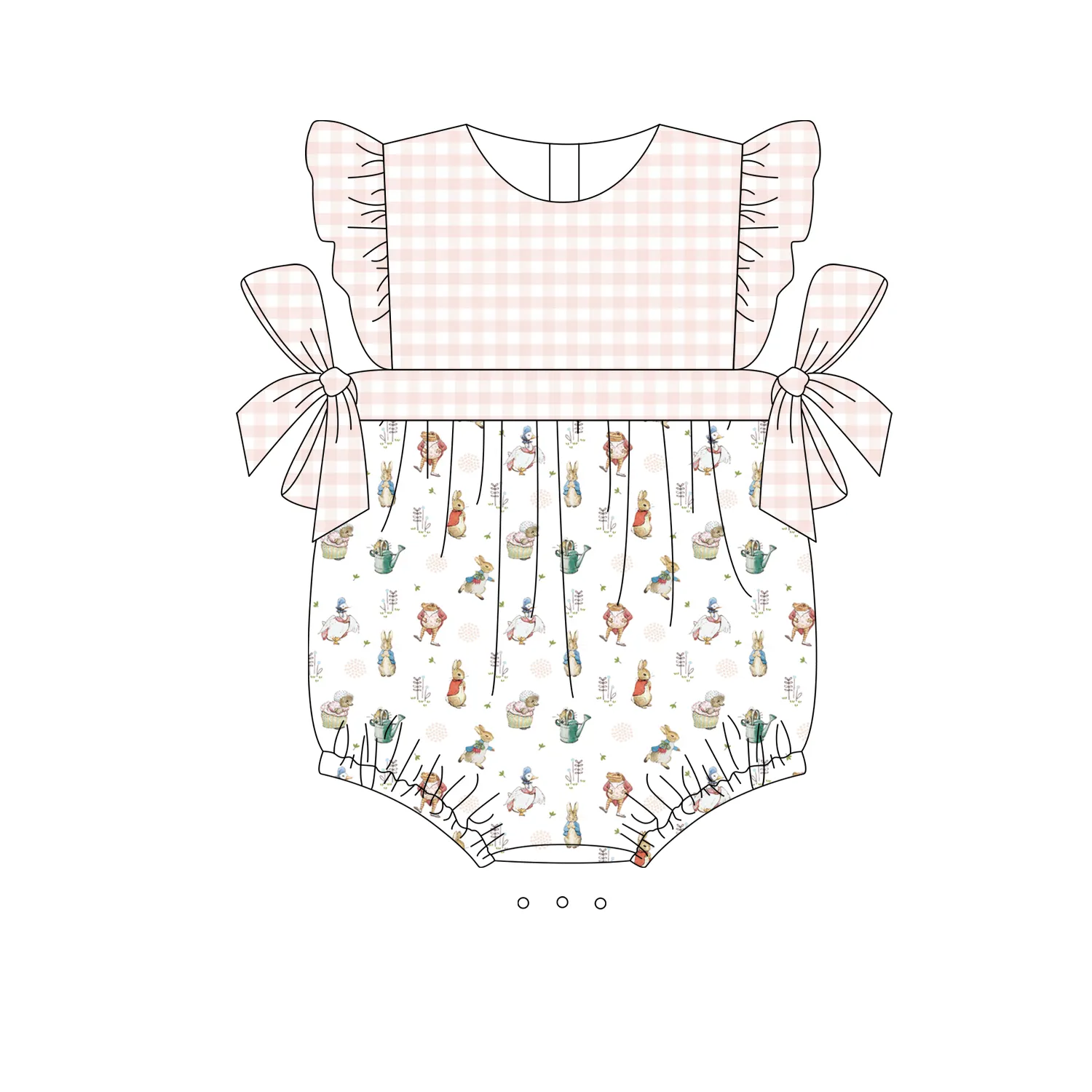 Unique design custom print girls baby romper boutique baby clothes bubble romper