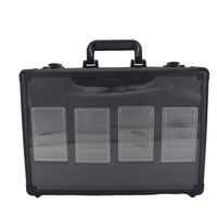 Vente en gros usine : Boîtier de rangement verrouillable en alliage d'aluminium à 4 rangées pour cartes gradées, cartes sportives sous protection et collections de cartes à collectionner