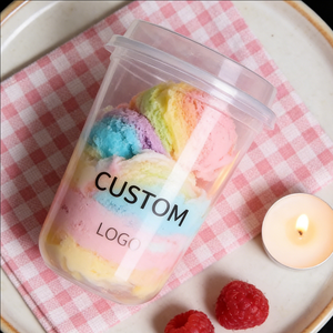 Gobelets en plastique pour desserts, crème glacée, 360 ml, 125 ml, 18 oz, contenants jetables pour servir des desserts - Product Image 6