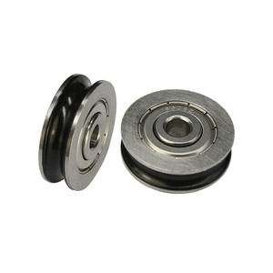 Roulements à billes à gorge profonde non standard S608ZZ fournis par le fabricant, anneau extérieur en acier inoxydable en forme de U, 6*27.9*9mm, poulie métallique - Product Image 1